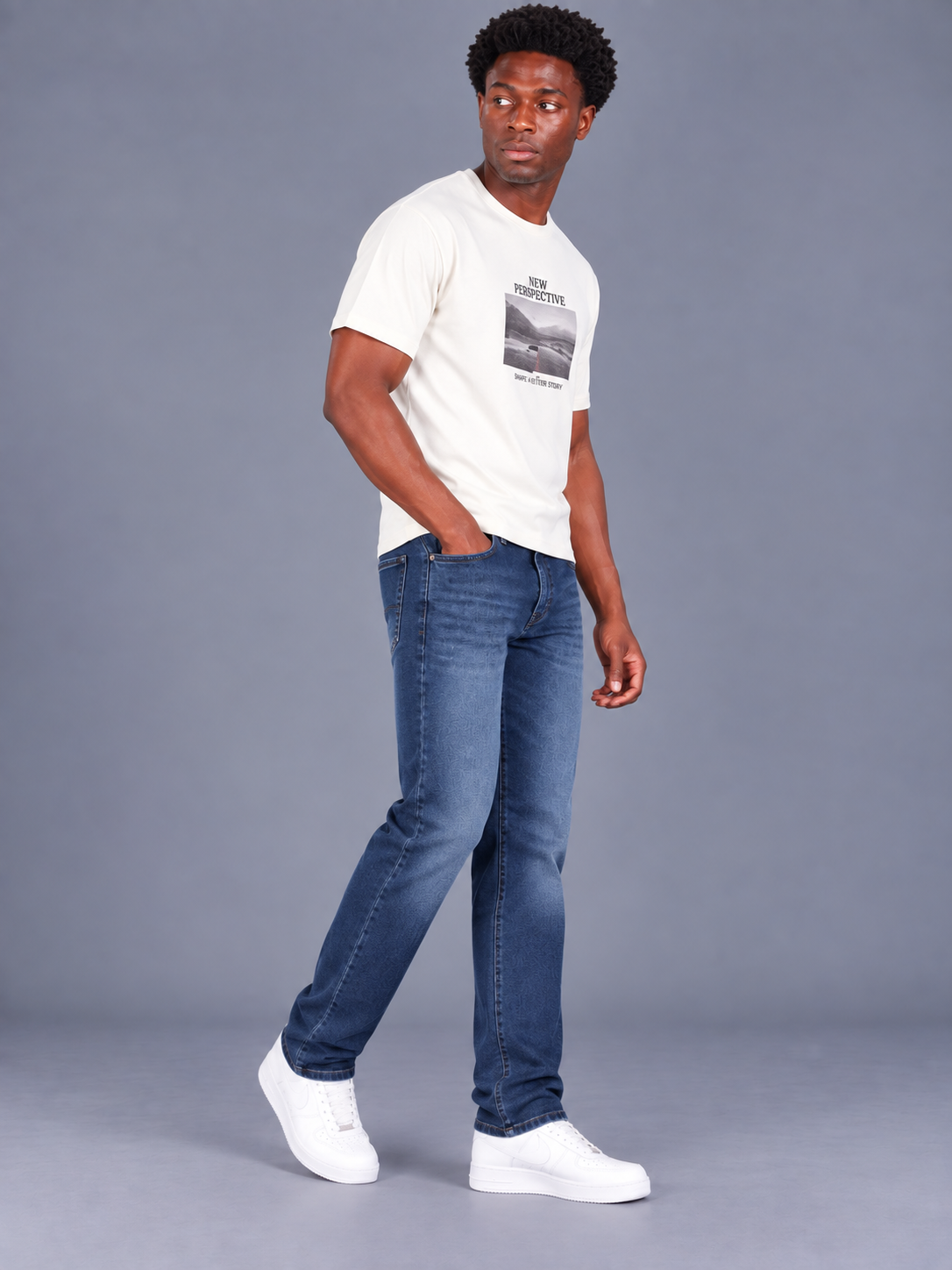 Men's Classic Narrow Fit Denim Jeans | Comfortable Everyday Jeans