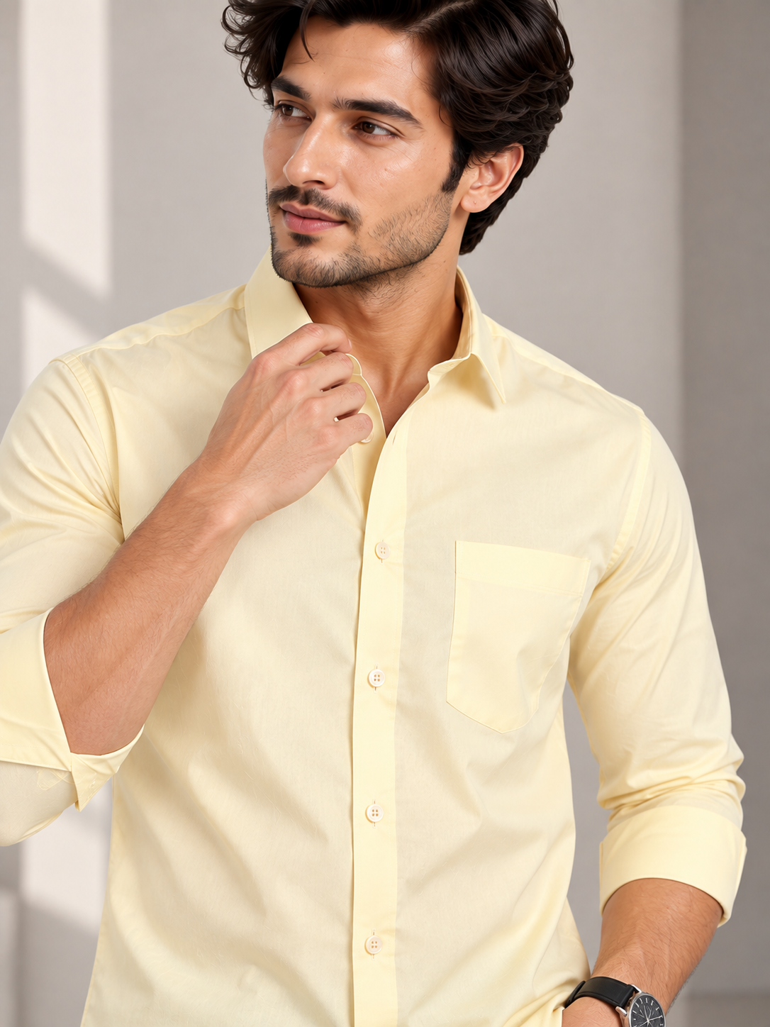 Men’s Premium Plain Full Sleeve Casual Shirt