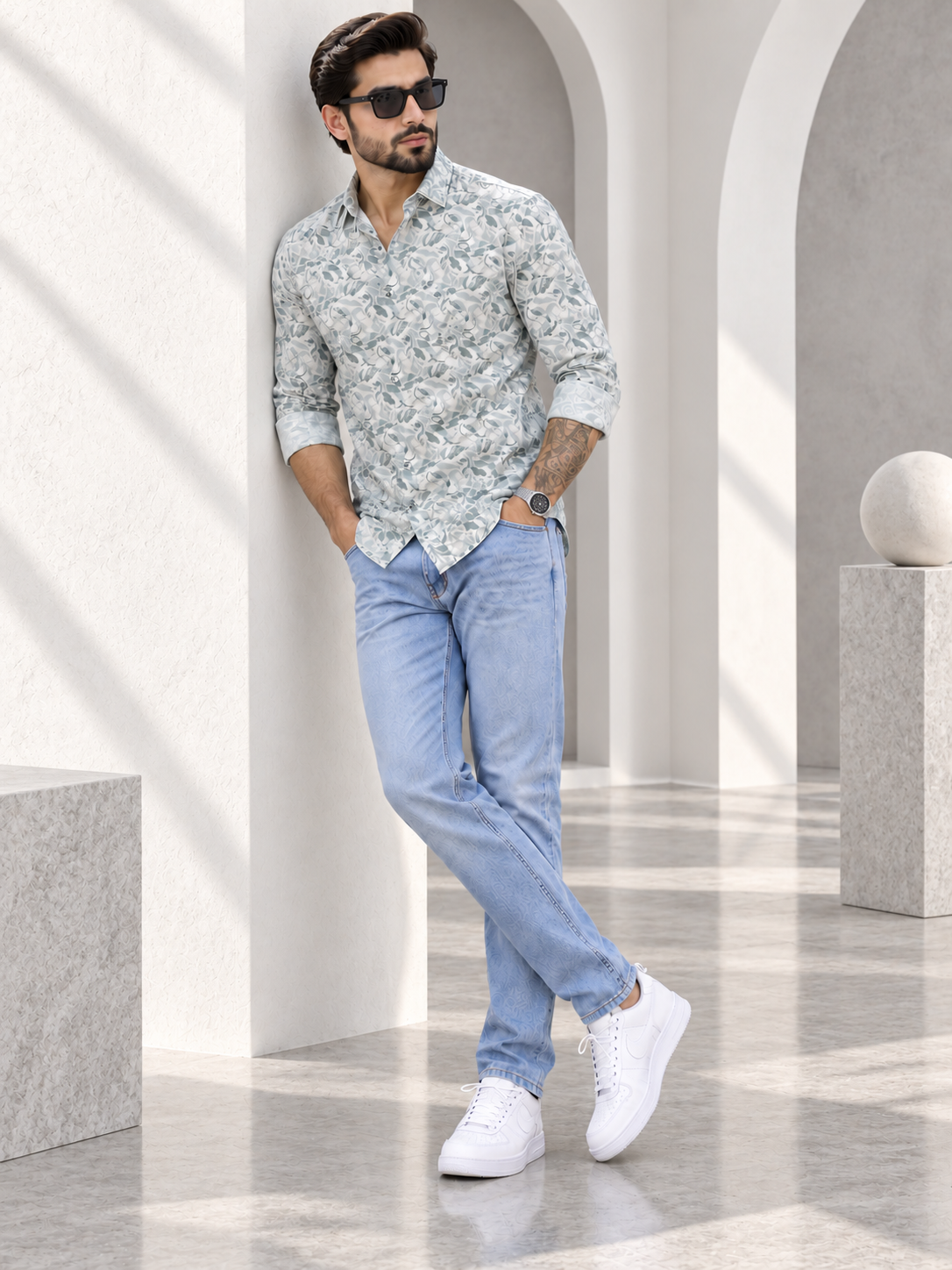 Men’s Premium Printed Formal Shirt