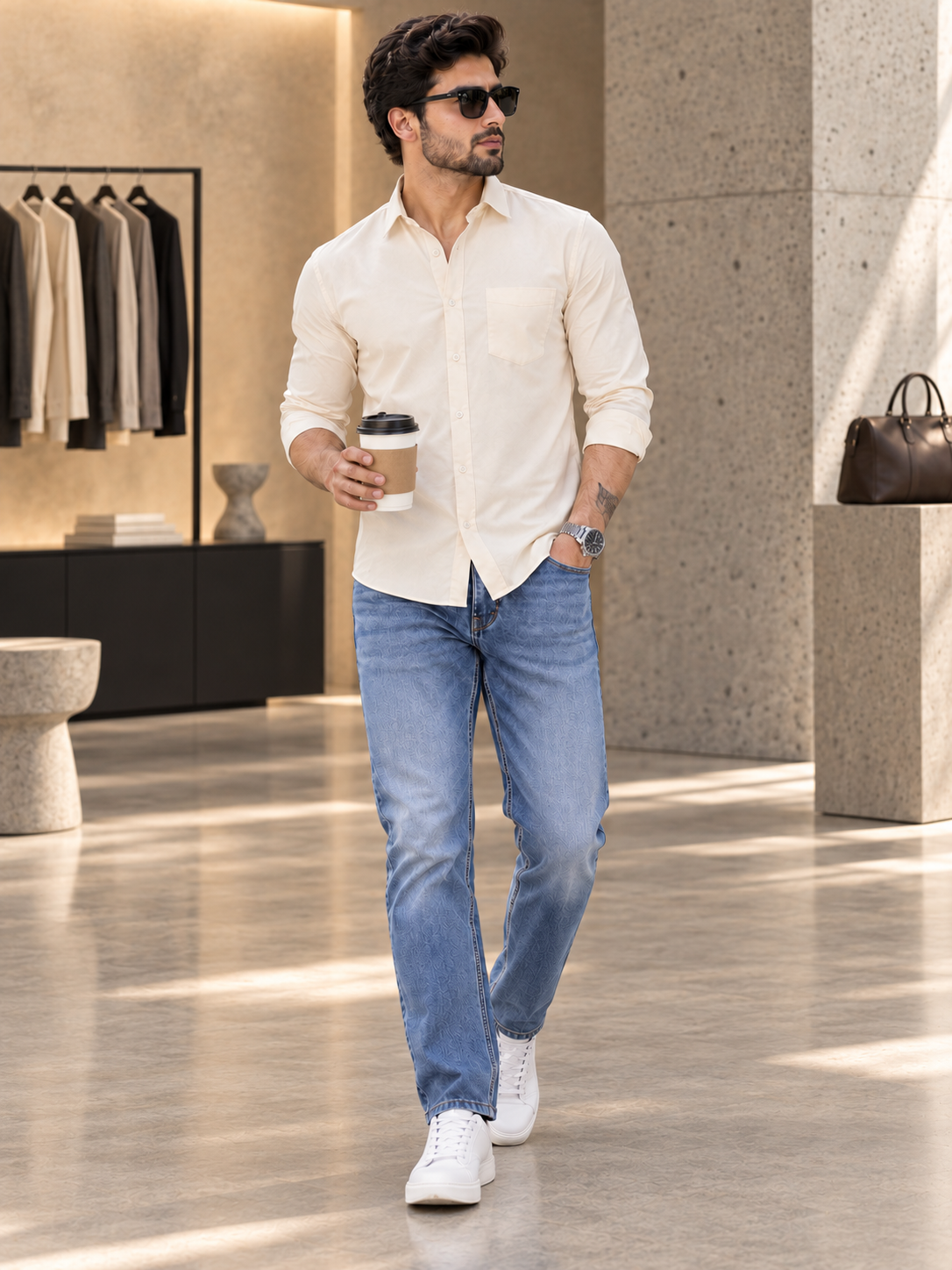 Men’s Premium Cream Shirt