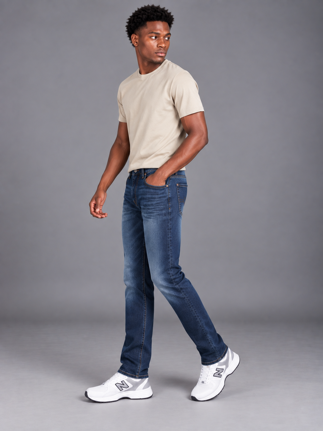 Men's Classic Narrow Fit Denim Jeans | Comfortable Everyday Jeans