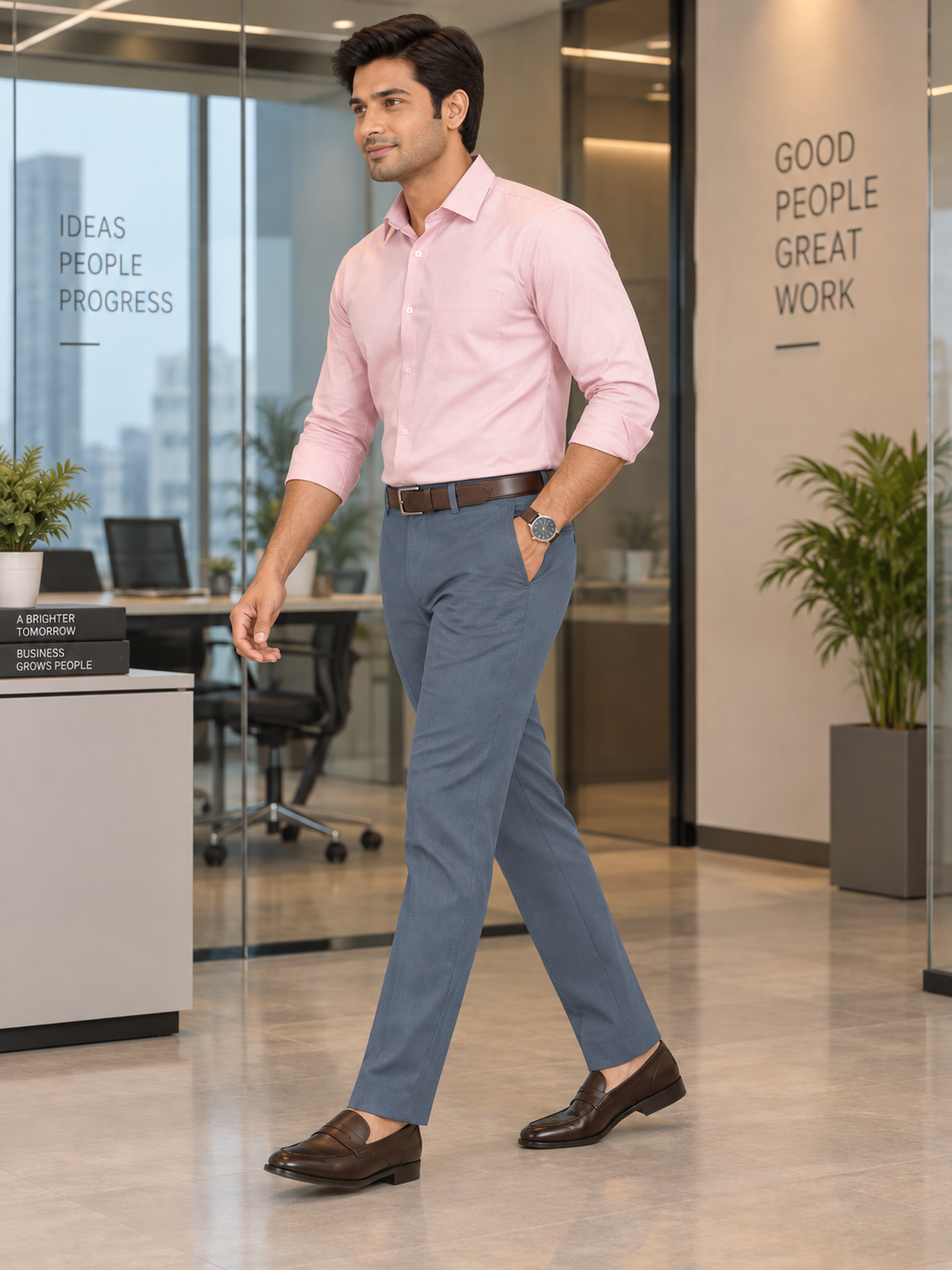 Men’s Slim Fit Casual Trousers