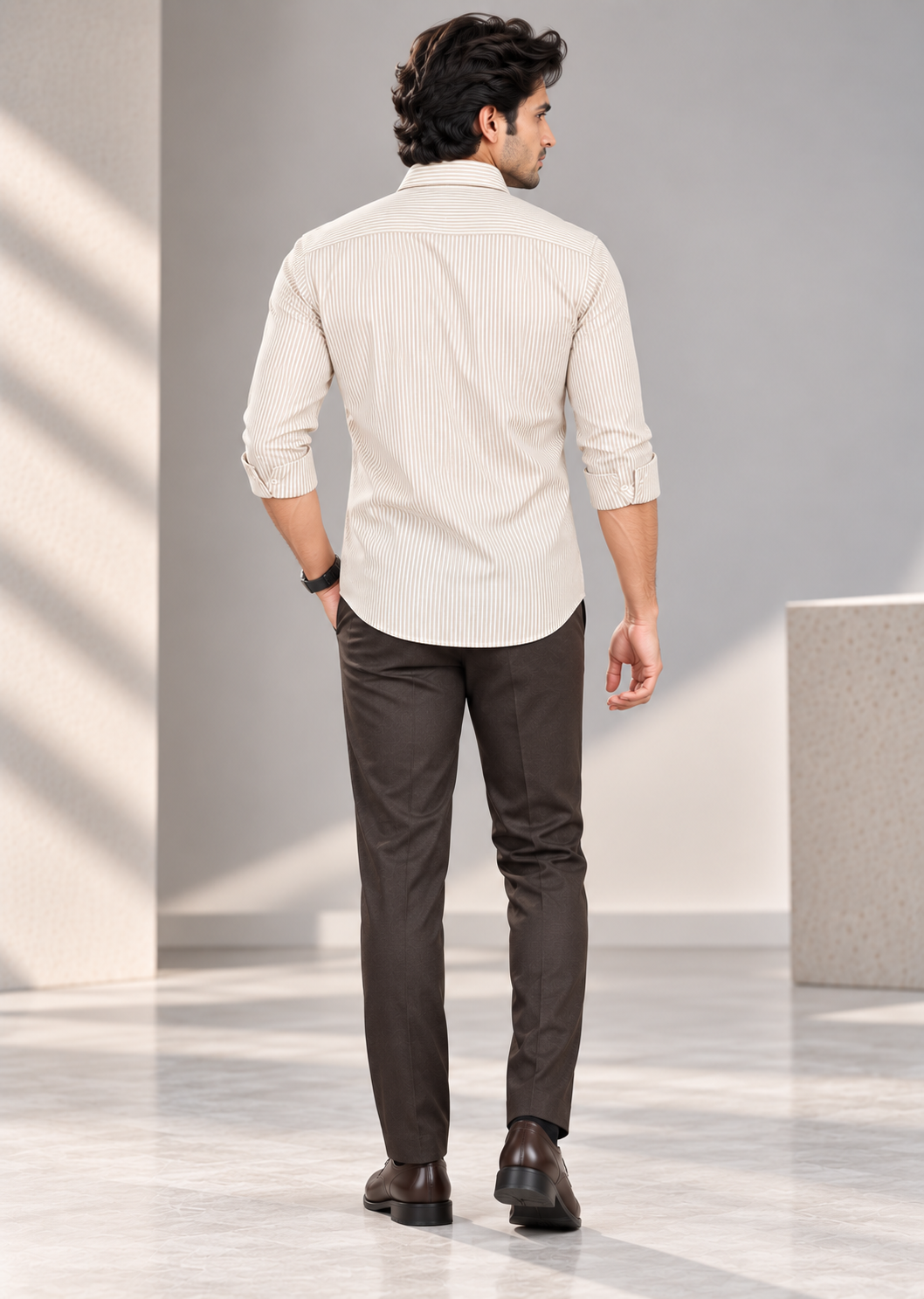 Men’s Premium Beige Shirt