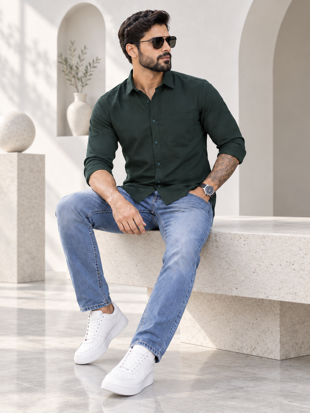 Men’s Premium Green Shirt