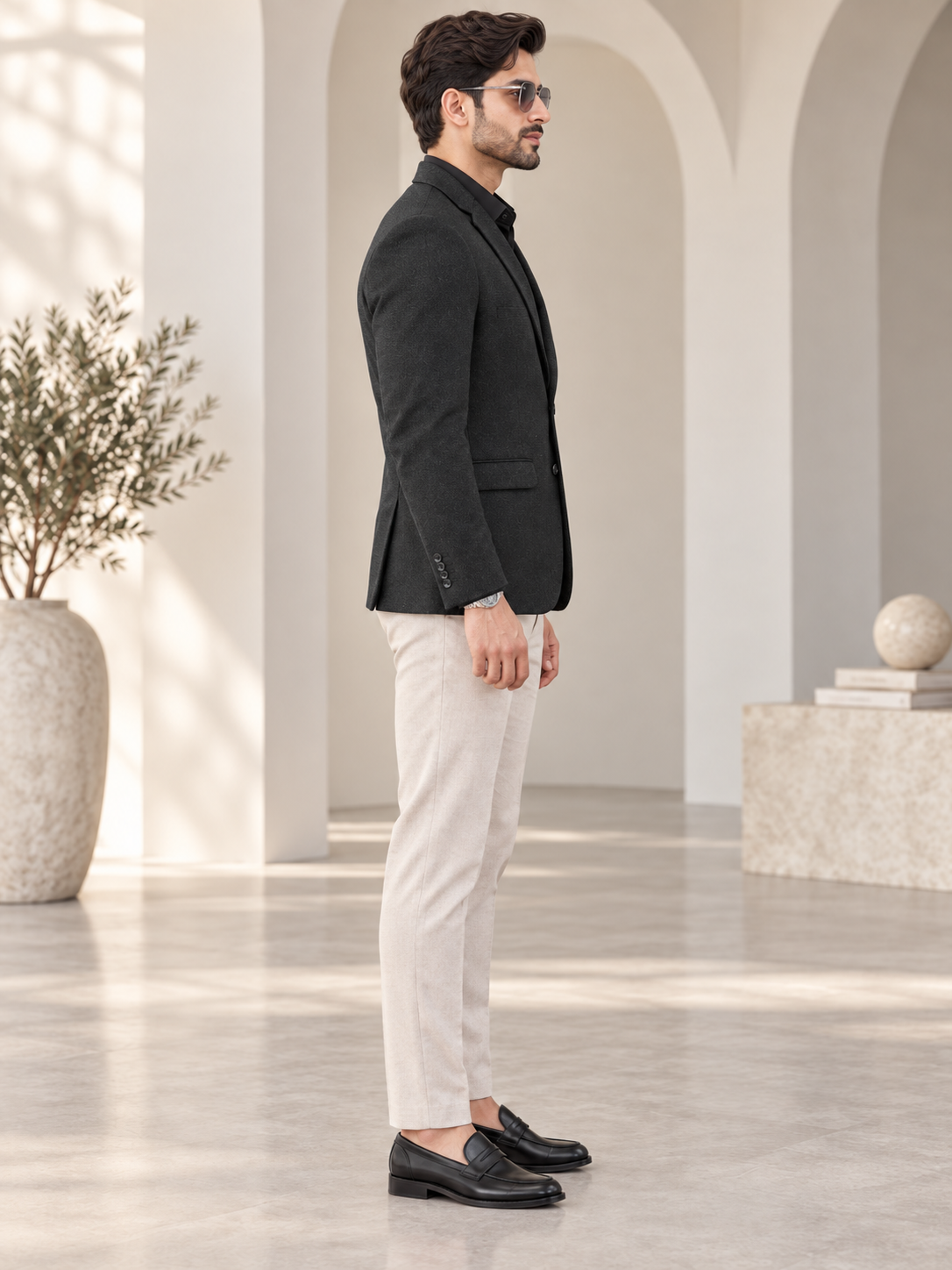 Men’s Premium Stylish Blazer Classic Single-Breasted Blazer