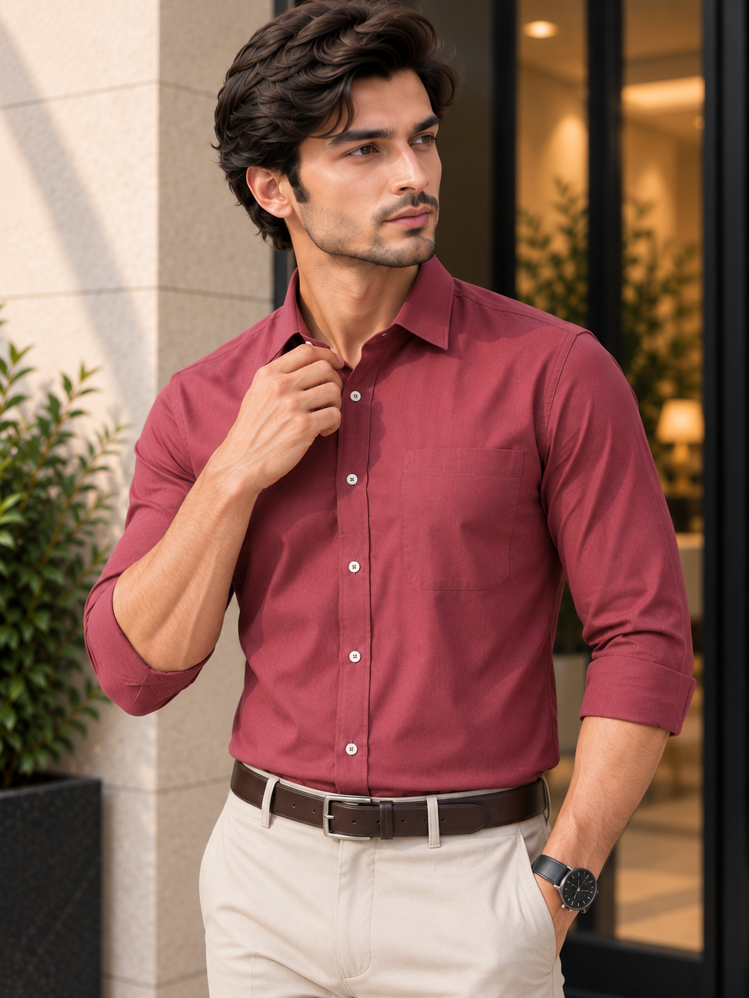Men’s Premium Plain Full Sleeve Formal Shirt