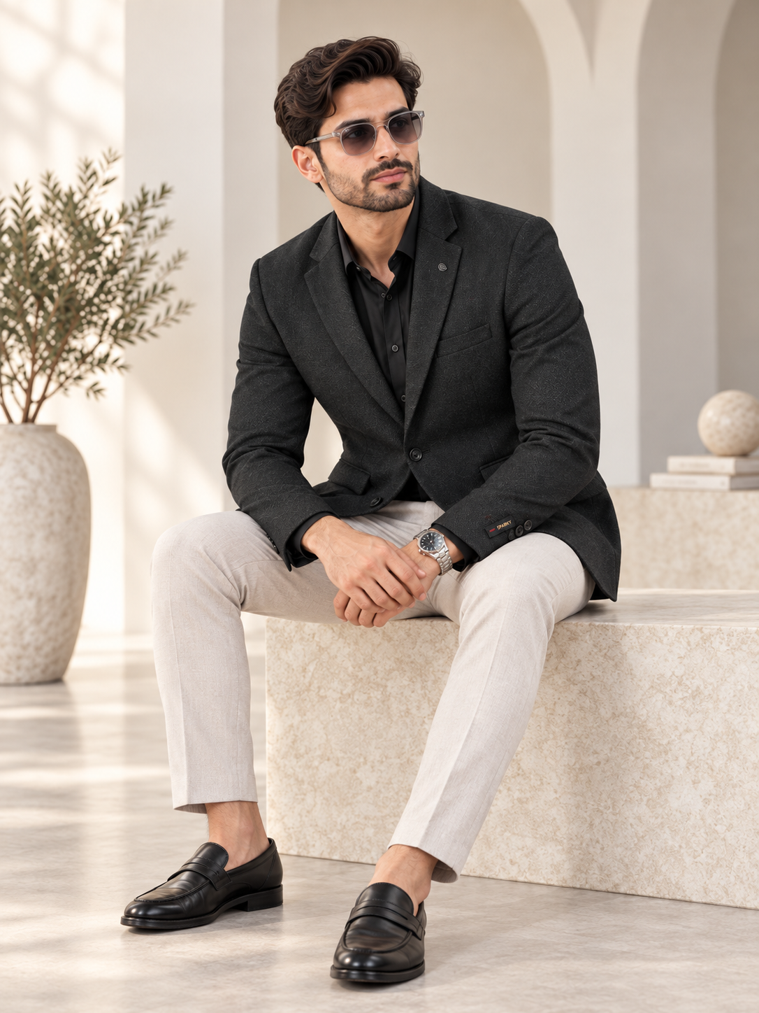 Men’s Premium Stylish Blazer Classic Single-Breasted Blazer