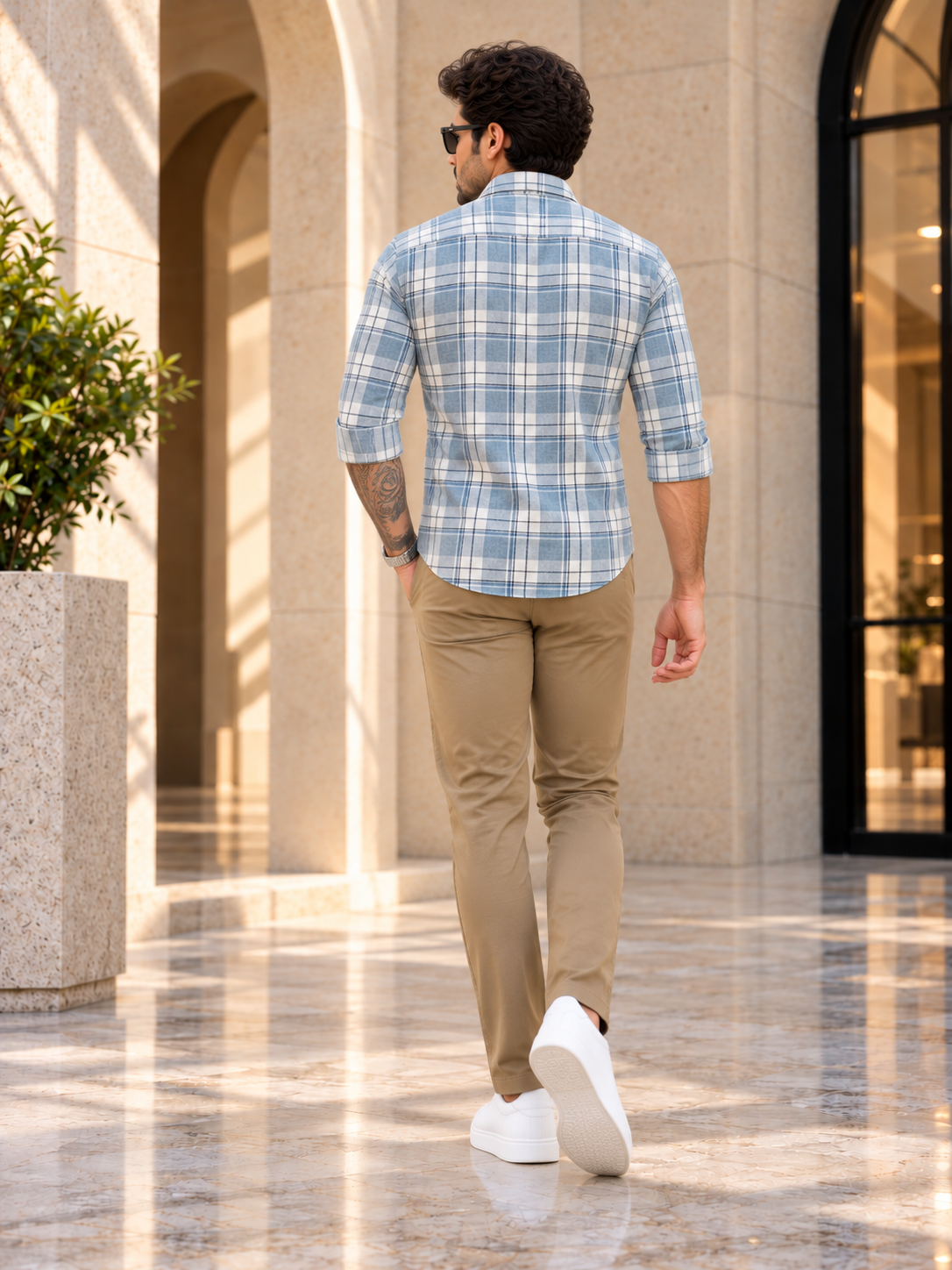 Men’s Stylish Casual Check Shirt
