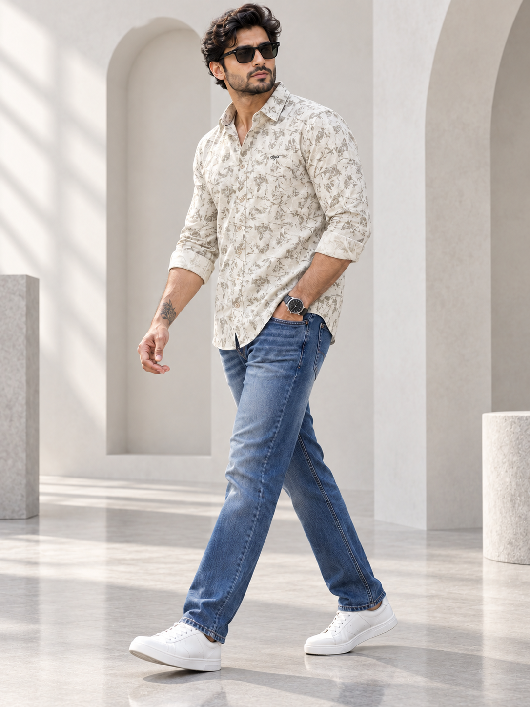 Men’s Premium Full Sleeve Printed Casual Shirt