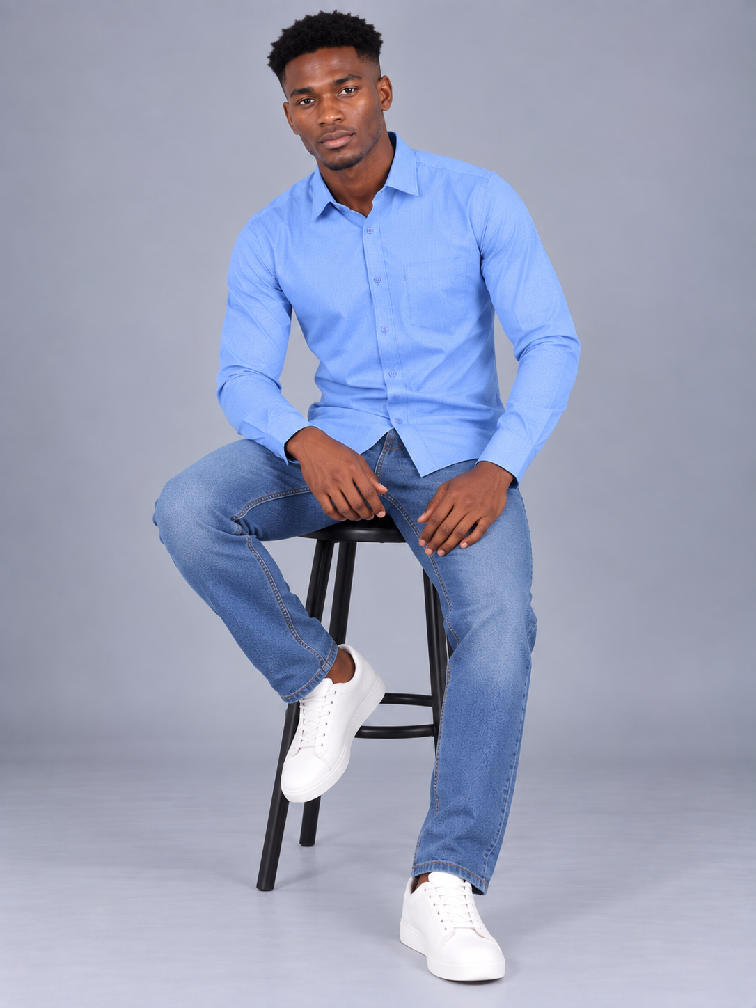 Men's Primium Blue Shirt