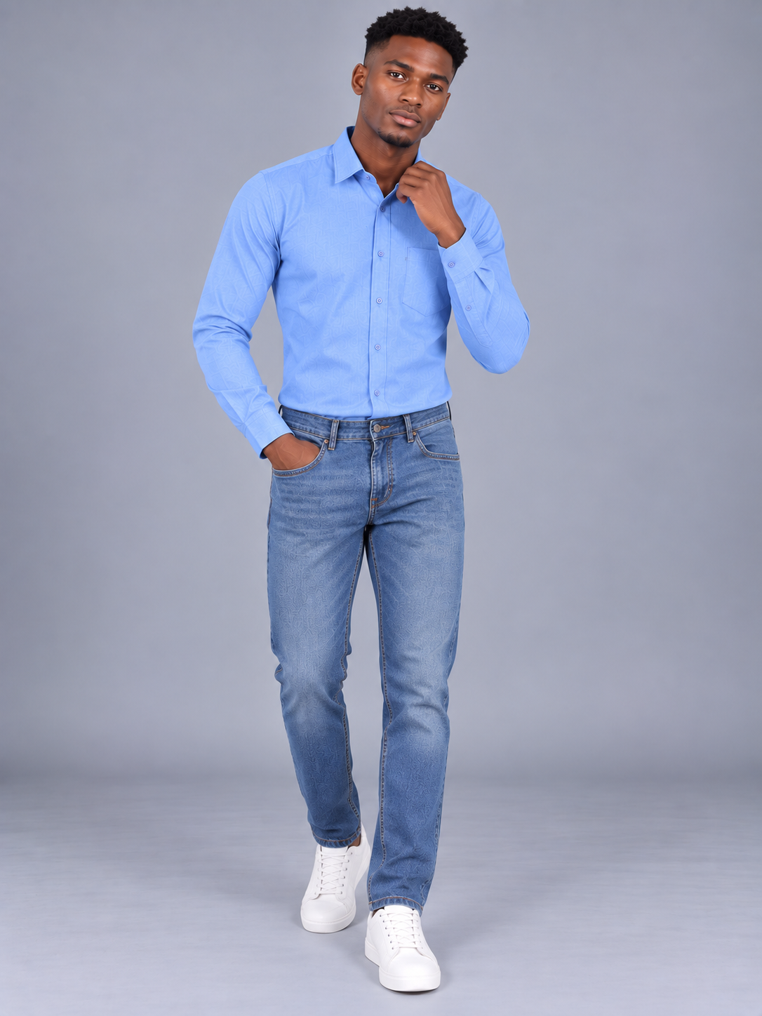 Men's Primium Blue Shirt