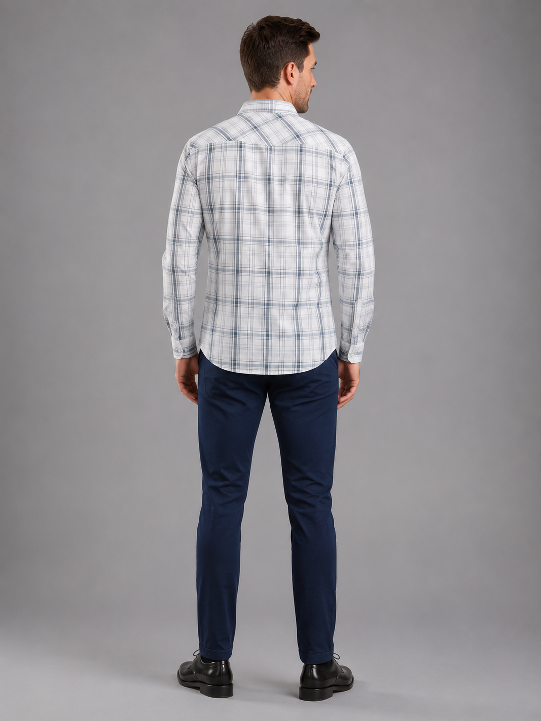 Men Premium Casual Check Shirt Full Sleeve Regular Fit