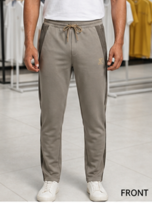 SPARKY Men Light Grey  Premium Slim Fit Track Pant | Casual Activewear Lower