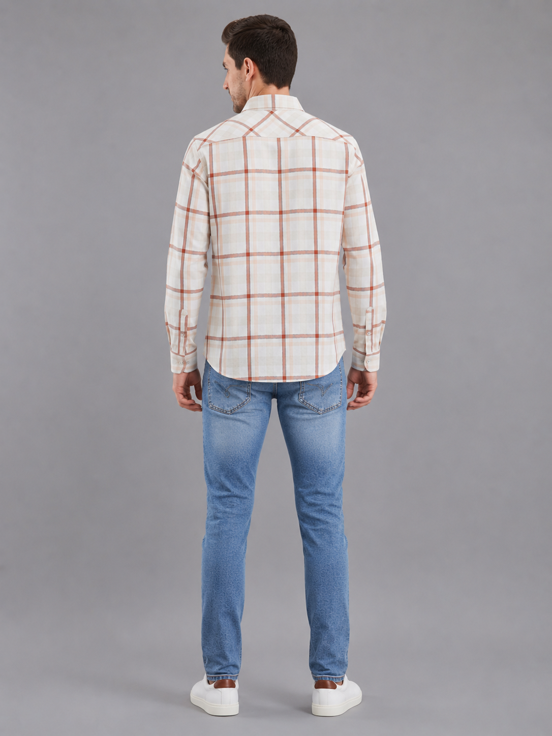 Men Premium Casual Check Shirt Full Sleeve Regular Fit