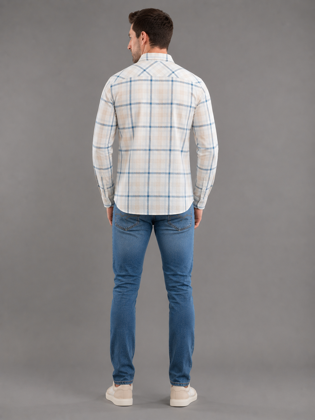 Men Premium Casual Check Shirt Full Sleeve Regular Fit
